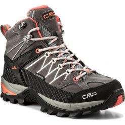 Trekkingi CMP - Rigel Mid Wmn Trekking Shoes Wp 3Q12946 46AK. Szare obuwie trekkingowe damskie CMP, z materiału, bez zapięcia. W wyprzedaży za 279.00 zł.