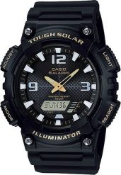 Zegarek Casio Zegarek Męski CASIO SOLAR AQ-S810W-1BVDF. Zegarki męskie Casio, bez wzorów. Za 271.61 zł.