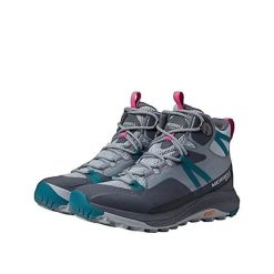 Buty trekkingowe Merrell Siren 4 Mid Gore-Tex Kobieta Szary. Szare obuwie trekkingowe damskie Merrell, z gore-texu, bez zapięcia. Za 738.80 zł.