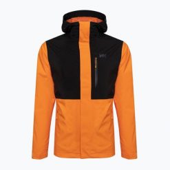 Kurtka przeciwdeszczowa męska Helly Hansen Juell Storm. Brązowe kurtki męskie Helly Hansen, m, bez wzorów, sportowe, bez kaptura. W wyprzedaży za 750.50 zł.