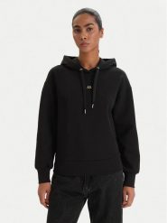 Armani Exchange Bluza XW001829 AF10818 UC001 Czarny Regular Fit. Czarne bluzy damskie Armani Exchange, m, bez wzorów, z bawełny, bez ramiączek, bez kaptura. Za 619.99 zł.