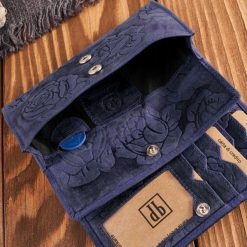 Paolo Peruzzi Portfel damski skórzany duży w róże granatowy T-107-HDB. Czerwone portfele damskie Paolo Peruzzi. Za 124.59 zł.