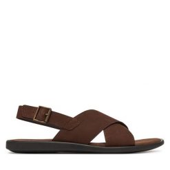 Sandały Lasocki. Brązowe sandały męskie Lasocki, bez wzorów, bez zapięcia. Za 111.99 zł.
