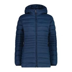 Długa kurtka puchowa z kapturem na zamek Sorona Aura damska CMP. Niebieskie kurtki sportowe damskie CMP, bez wzorów, z puchu, bez ramiączek, z kapturem, trekkingowe. W wyprzedaży za 469.50 zł.