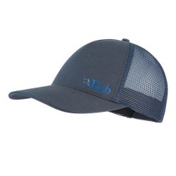 Czapka z daszkiem bawełniana Rab Trucker Logo Cap. Szare czapki damskie RAB, na zimę, bez wzorów, z bawełny. Za 119.99 zł.