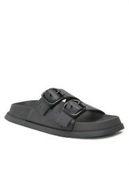 Tommy Jeans Klapki Fancy Sandal EN0EN02136 Czarny. Czarne klapki damskie Tommy Jeans, bez wzorów, z jeansu, bez obcasa, bez zapięcia. Za 249.99 zł.