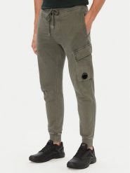 C.P. Company Spodnie dresowe 21CMSP720A006372R Zielony Regular Fit. Zielone spodnie sportowe męskie C.P. Company, l, bez wzorów, z bawełny. Za 939.99 zł.