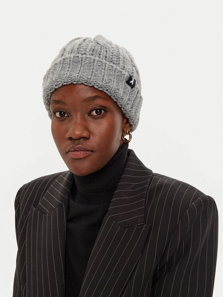 Patrizia Pepe Czapka 2FA067/K237-S238 Szary. Szare czapki damskie Patrizia Pepe, na zimę, bez wzorów, z materiału. Za 349.99 zł.
