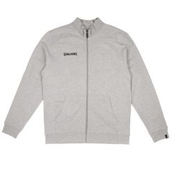 Bluza pełny zamek błyskawiczny Spalding Flow. Szare bluzy męskie SPALDING, bez wzorów, sportowe, bez ramiączek, bez kaptura. W wyprzedaży za 234.55 zł.