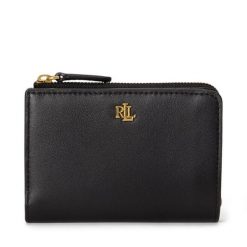 Portfel LAUREN RALPH LAUREN. Czarne portfele damskie Lauren Ralph Lauren. Za 579.99 zł.