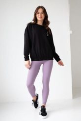 Bluza dresowa damska dłuższa 2skin I love pilates black. Czarne bluzy damskie 2SkIN, uniwersalny, bez wzorów, z bawełny, eleganckie, bez ramiączek, bez kaptura. Za 249.00 zł.