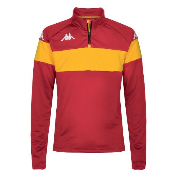 Bluza Kappa Dovare. Czerwone bluzy sportowe męskie Kappa, s, bez wzorów, bez kaptura, na fitness i siłownię. Za 166.95 zł.