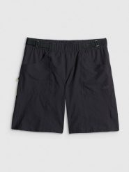 4F Spodenki rowerowe męskie - czarne S. Czarne szorty męskie 4F, bez wzorów, z dzianiny, wakacyjne. Za 199.99 zł.