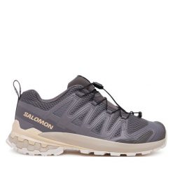 Trekkingi Salomon. Fioletowe obuwie trekkingowe damskie Salomon, bez zapięcia. Za 529.99 zł.