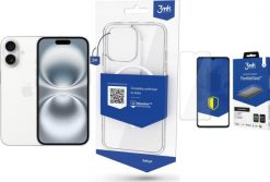 Smartfon Apple iPhone 16 128GB White (MYE93) + FlexibleGlass + Etui MagCase. Białe smartfony Apple. Za 3,536.00 zł.