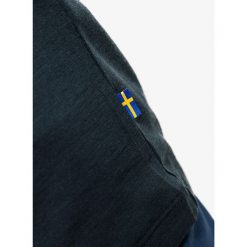 Bluza męska Fjallraven Abisko Wool LS. Niebieskie bluzy męskie Fjällräven, m, bez wzorów, bez ramiączek, bez kaptura. Za 282.99 zł.