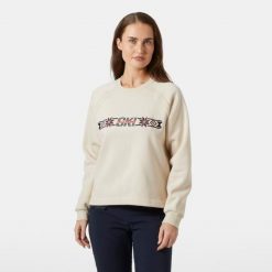 Sweter damski Helly Hansen Bliss. Białe swetry nierozpinane damskie Helly Hansen, na zimę, bez wzorów, sportowe, bez kołnierzyka, bez ramiączek. Za 425.50 zł.