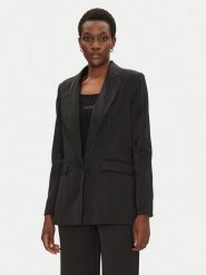 Morgan Marynarka 251-VTEO.F M Czarny Slim Fit. Czarne marynarki i żakiety damskie Morgan, bez wzorów, z syntetyku, bez kołnierzyka, bez ramiączek. Za 289.99 zł.