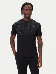Lacoste Koszulka techniczna TH4782 Czarny Regular Fit. Czarne koszulki sportowe męskie Lacoste, m, bez wzorów, z syntetyku, bez ramiączek, tenisowe. Za 329.99 zł.
