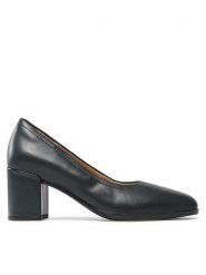 Clarks Czółenka Freva 55 Court 261718774 Granatowy. Niebieskie czółenka damskie Clarks, bez wzorów, ze skóry, bez obcasa, bez zapięcia. Za 269.99 zł.