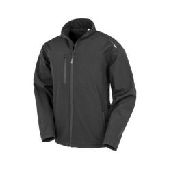 Kurtka z recyklingu Result Softshell. Czarne kurtki męskie RESULT, m, bez wzorów, z poliesteru, eleganckie, bez kaptura. Za 176.10 zł.