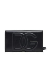 Dolce&Gabbana Torebka BI3279 AG081 Czarny. Czarne listonoszki damskie Dolce&Gabbana, bez wzorów, ze skóry, bez dodatków. Za 3,069.00 zł.