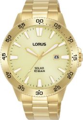 Zegarek Lorus Zegarek męski Lorus RX346AX9 złoty. Żółte zegarki męskie Lorus, bez wzorów, złote. Za 511.00 zł.