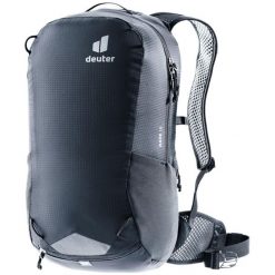 Plecak rowerowy deuter Race 16 l. Czarne plecaki męskie Deuter, bez wzorów, sportowe. Za 379.99 zł.