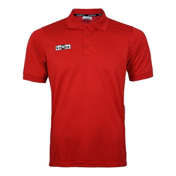 Koszulka polo Keeza Derby z krótkim rękawkiem. Czerwone bluzki damskie KEEZA, xs, bez wzorów, sportowe, bez kołnierzyka, bez ramiączek. Za 45.00 zł.