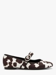 Baleriny damskie w krowie łaty. Brązowe balerinki damskie Ryłko, na lato, bez wzorów, z tkaniny, bez obcasa, bez zapięcia. Za 329.99 zł.
