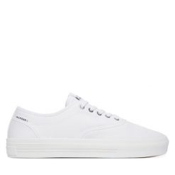 Tenisówki Tommy Hilfiger. Białe trampki męskie Tommy Hilfiger, bez wzorów, bez zapięcia. Za 369.99 zł.