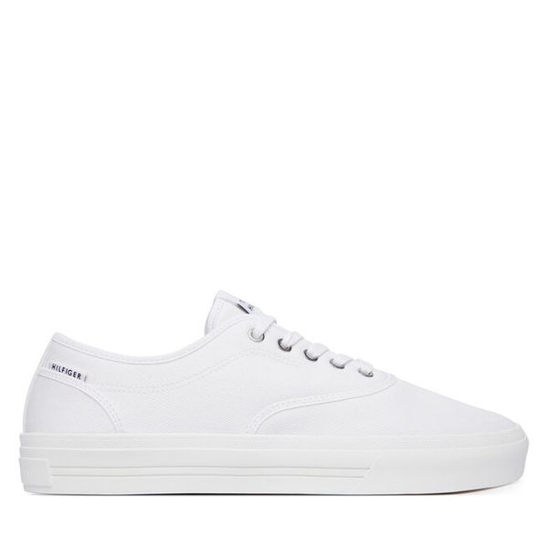 Tenisówki Tommy Hilfiger. Białe trampki męskie Tommy Hilfiger, bez wzorów, bez zapięcia. Za 261.99 zł.