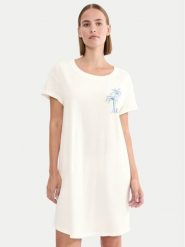 Triumph Koszula nocna 10221117 Kremowy Relaxed Fit. Białe koszule nocne damskie Triumph, bez wzorów, z bawełny, bez ramiączek. Za 89.99 zł.