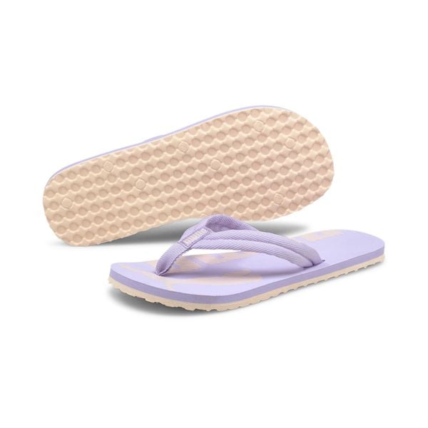 Klapki Puma Epic Flip V2 unisex. Fioletowe klapki damskie Puma, na lato, bez wzorów, sportowe, bez obcasa, bez zapięcia. Za 190.00 zł.