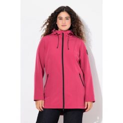 Damskie Długa kurtka softshell HYPRAR hydrofobowa trapezowy krój. Czerwone kurtki sportowe damskie Ulla Popken, plus size, bez wzorów, z elastanu, bez ramiączek, bez kaptura, trekkingowe. Za 480.99 zł.