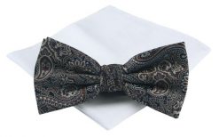 Mucha Męska z Poszetką - Chattier - Odcienie Beżu. Wzór Orientalny. Krawaty i muchy Chattier, bez wzorów, eleganckie. Za 59.00 zł.
