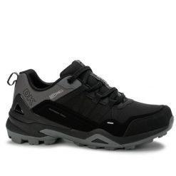 Buty męskie trekkingowe DK VENOM Softshell. Czarne trekkingi męskie DK, na jesień, z materiału, bez zapięcia. Za 199.00 zł.