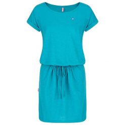 Sukienka damska Loap Bladana niebieska. Niebieskie sukienki damskie LOOP, na lato, s, bez wzorów, sportowe, bez kołnierzyka, bez ramiączek, sportowe. Za 148.99 zł.