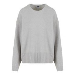 Damski sweter oversize Urban Classics soft. Szare swetry nierozpinane damskie Urban Classics, na zimę, bez wzorów, bez kołnierzyka, bez ramiączek. Za 214.00 zł.