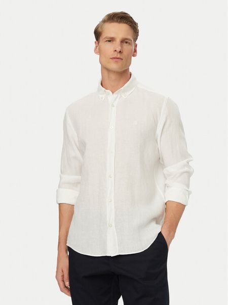 BOSS Koszula H-Liam 50556077 Biały Regular Fit. Białe koszule męskie Boss, m, bez wzorów, ze lnu, bez kołnierzyka, bez ramiączek. Za 369.99 zł.