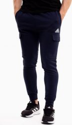 Adidas Spodnie męskie adidas Essentials Fleece Regular Tapered Cargo granatowe HL2232 M. Spodnie sportowe męskie Adidas, m, bez wzorów. Za 212.76 zł.