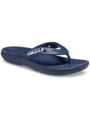 Sandały Dorosły Crocs Crocs Classic Flip niebieskie niebo. Niebieskie sandały męskie Crocs, na lato, bez wzorów, z gumy, eleganckie, bez zapięcia. Za 97.99 zł.