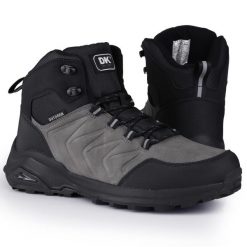 Buty męskie zimowe wysokie trekkingowe DK EXEC GREY BLACK. Szare trekkingi męskie DK, na zimę, bez zapięcia. Za 189.00 zł.