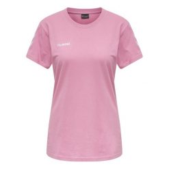 Koszulka damska Hummel hmlGO. Czerwone koszulki sportowe damskie Hummel, xs, bez wzorów, bez ramiączek, do piłki nożnej. Za 124.50 zł.