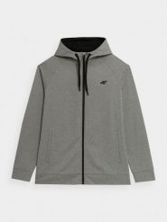 4F Bluza treningowa rozpinana z kapturem męska M. Szare bluzy męskie 4F, m, bez wzorów, z dzianiny, z kapturem. Za 179.99 zł.