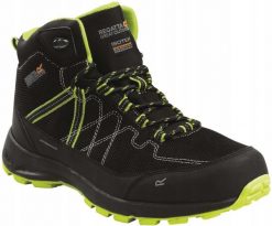 Buty trekkingowe męskie Samaris Lite. Czarne trekkingi męskie Regatta, z gumy, bez zapięcia. Za 353.40 zł.