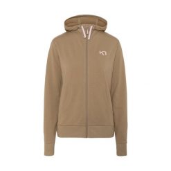 Bluza damska z kapturem Kari Traa. Brązowe bluzy damskie Kari Traa, bez wzorów, bez ramiączek, z kapturem. Za 384.50 zł.
