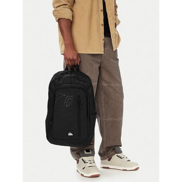 Plecak Quiksilver. Czarne plecaki męskie Quiksilver, bez wzorów, sportowe. Za 129.99 zł.