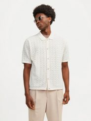 Jack & Jones Koszula Jornoto 12255011 Écru Regular Fit. Koszule męskie Jack & Jones, m, bez wzorów, z bawełny, bez kołnierzyka, bez ramiączek. Za 329.99 zł.