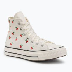 Trampki damskie Converse Chuck 70 Cherries. Białe trampki i tenisówki damskie Converse, bez wzorów, bez zapięcia. Za 309.99 zł.